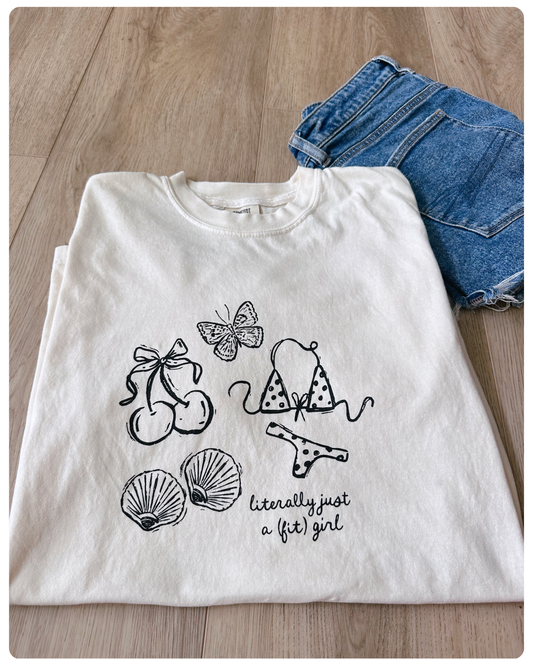 Literally just a (fit) girl tee